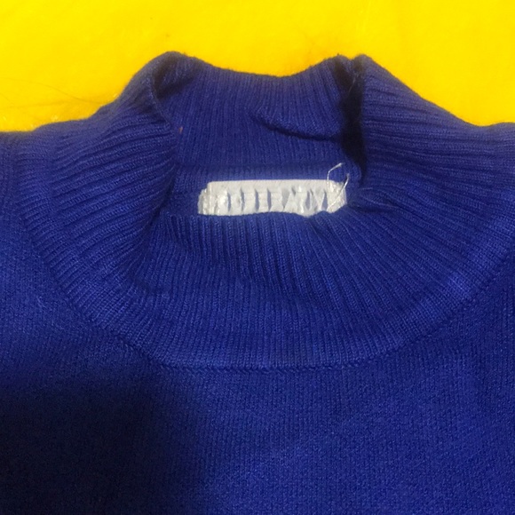 Blue Crop top turtleneck sweater size L - Picture 5 of 6
